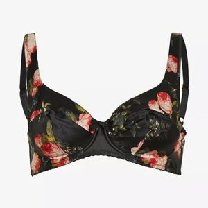 Agent Provocateur Elora Silk Floral Print Bra size 32B